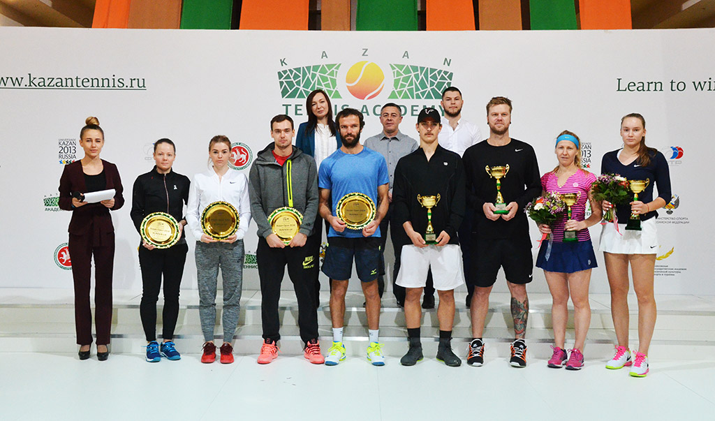 В Казанской Академии Тенниса состоялась церемония награждения в парном разряде международного турнира «Kazan Open» 2018